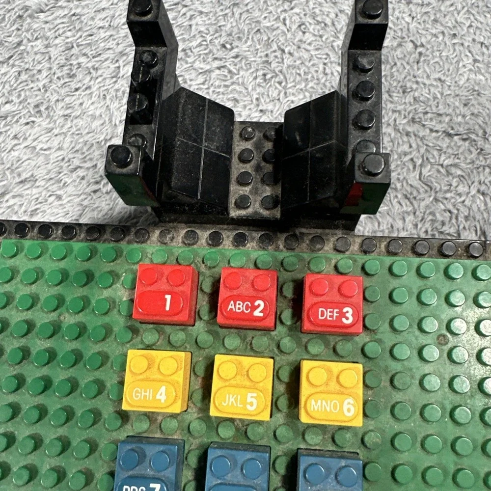 Vintage TYCO Super Fun Playful Colorful Blocks Lego Telephone 1980's Untested